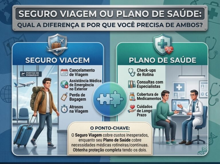 Seguro Viagem ou Plano de Saúde: Qual a Diferença